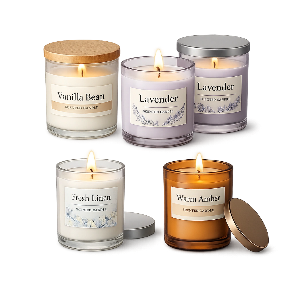 Vanilla Cupcake Scented Jar Candle